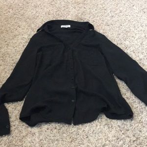 Black button up